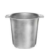Plastic Ice Bucket for Birthday, Party, Anniversary, SIlver, 8 1/2 x 10 1/2-in