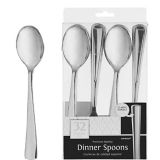 Premium Plastic Dinner Spoons, 32-pk | Amscannull