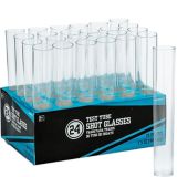 Clear Test Tube Plastic Shot Glasses, 24pk Party City