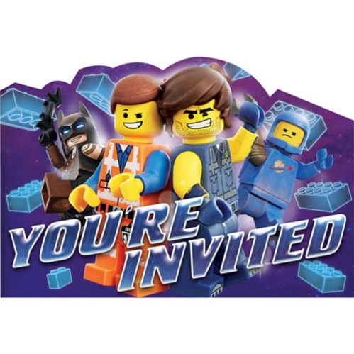 The LEGO Movie 2: The Second Part Invitations, 8-pk Product image