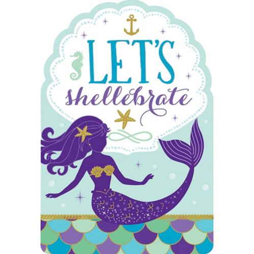 Wishful Mermaid Birthday Party Invitations Product image