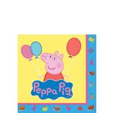 Serviettes à boissons pour fête d'anniversaire, Peppa Pig, petit, 5 po, paq. 16 | Nickelodeonnull