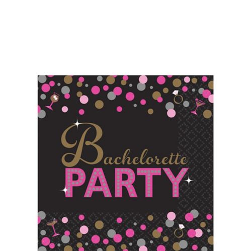 Sassy Bride Metallic Bachelorette Party Beverage Napkins, 16-pk Product image