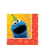 Serviettes à boissons pour fête d'anniversaire, Sesame Street, petit, 5 po, paq. 16 | Sesame Streetnull