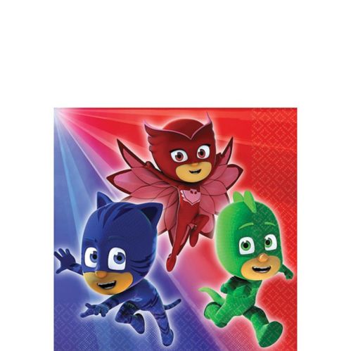 PJ Masks Birthday Party Beverage Napkins, 5-in, 16-pk Product image