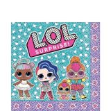 Les poupées L.O.L. Serviettes de table pour fête d'anniversaire Surprise, 6,5 po, paq. 16 | MGA Entertainmentnull