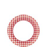 Picnic Party Red Gingham Dessert Plates, 40-pk