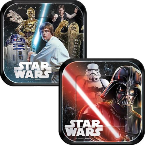 Star Wars Square Dessert Paper Plates, 2 Designs, 8-pk Product image