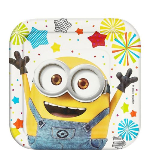 Despicable Me Minions Birthday Party Dessert Plates, 7-in, 8-pk Product image
