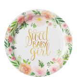 Floral Baby Dessert Plates, 8-pk | Amscannull