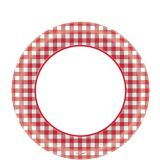 Picnic Party Red Gingham Lunch Plates, 40-pk | Amscannull