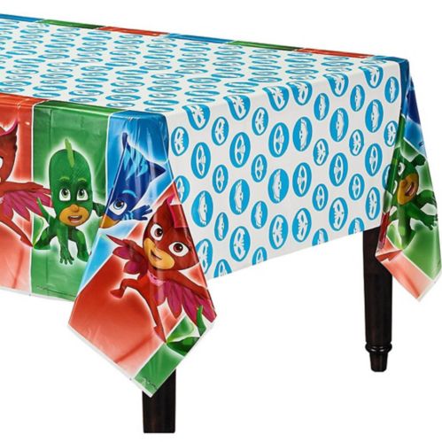 PJ Masks Reusable Plastic Table Cover for Indoor or Outdoor Use, 54-in x 96-in Product image