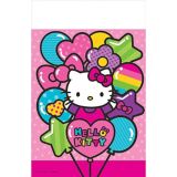Nappe en plastique pour fête d'anniversaire Hello Kitty arc-en-ciel, 54 x 96 po | SANRIOnull