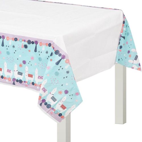 Llama Fun Birthday Party Paper Table Cover, 54-in x 96-in Product image