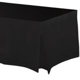 Flannel-Backed Vinyl Fitted Table Cover, 72-in