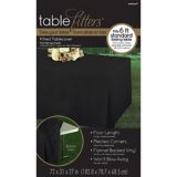 Flannel-Backed Vinyl Fitted Table Cover, 72-in