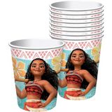 Disney Moana Birthday Party Paper Cups, 9-oz, 8-pk | Amscannull