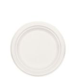 Eco-Friendly White Sugar Cane Dessert Plates, 50-pk | Amscannull