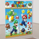 Décor mural d'anniversaire Super Mario avec accessoires pour cabine de photo, paq. 13 | Nintendonull
