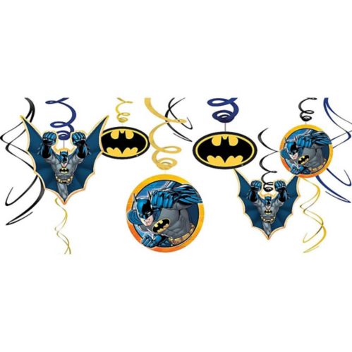Batman Swirl Decorations, 12-pc Product image
