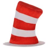 Chapeau haut de forme pour enfant Dr. Seuss Le Chat dans le Chapeau, rouge/blanc, taille unique, 4 ans et plus