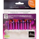 Pink & Purple Coloured Flame Candles, 12pk Party City