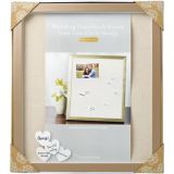 Wedding Guest Book Frame with Hearts, 202-pc