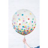 Confetti Multicoloured Latex Balloons, 24-in, 2-pk | Amscannull
