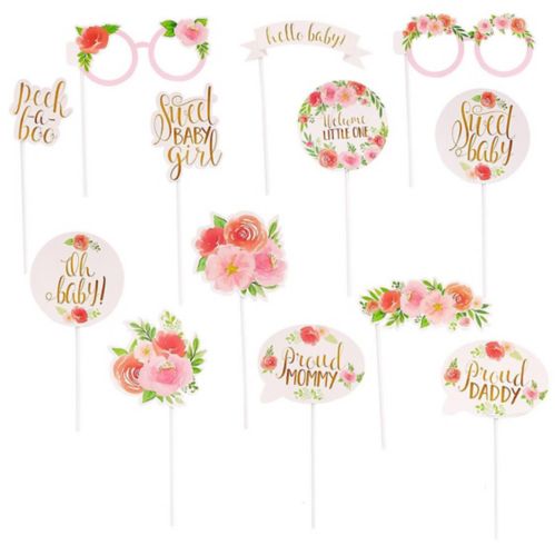 Floral Baby Photo Booth Props, 13-pk Product image