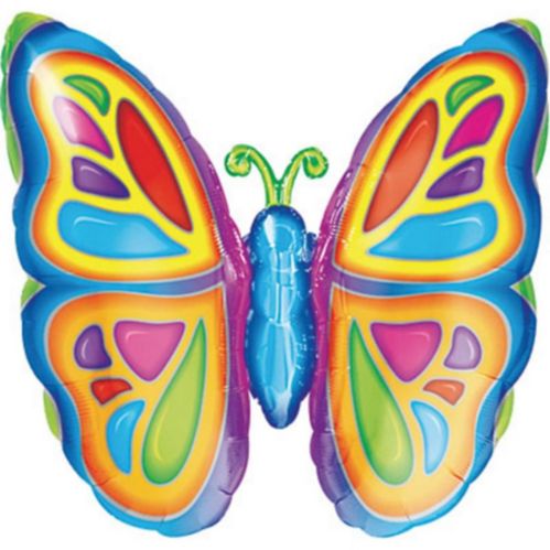 Bright Butterfly Balloon, 26-in Product image