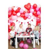Ballon en aluminium en forme de cœur pour la Saint-Valentin/anniversaire, gonflage à l’hélium compris, rouge, 17 po | Amscannull