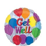Colourful Get Well Balloon, 17-in