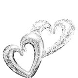 Giant Silver Swirl Double Heart Balloon, 53-in x 36-in | Anagram Int'l Inc.null