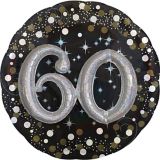 Ballon en aluminium 3D Sparkling Celebration 60e anniversaire, gonflage à l’hélium compris, 32 po | Anagram Int'l Inc.null