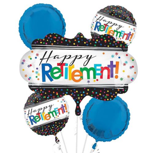 Happy Retirement Celebration Balloon Bouquet, 5-pc Product image