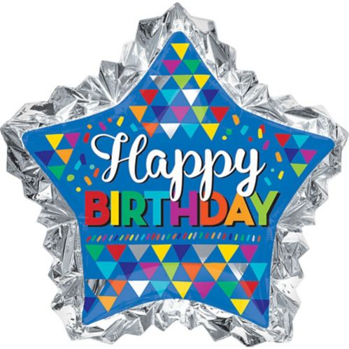 Giant Scalloped Edge Star Birthday Balloon, 36-in Product image