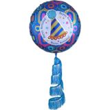 Retro Birthday Foil Balloon with Coil Fringe Tail, Helium Inflation Included, 31-in | Anagram Int'l Inc.null