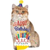 Giant Cat Birthday Balloon, 18-in x 33-in | Amscannull