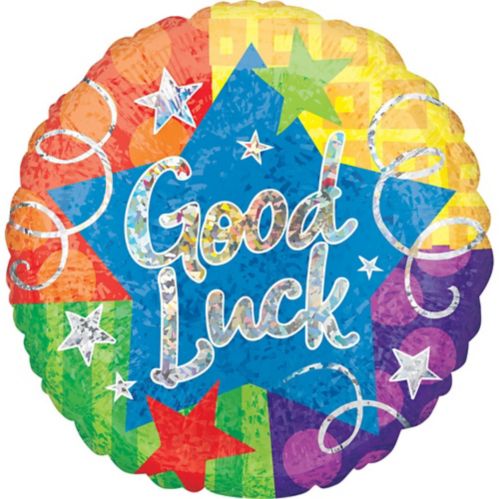 Giant Good Luck Foil Balloon, Helium Inflation Included, 28-in Product image