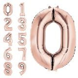 Rose Gold Number Balloon, 34-in | Anagram Int'l Inc.null