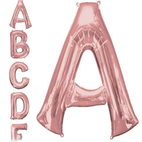 Rose Gold Letter Balloon, 34-in Product image