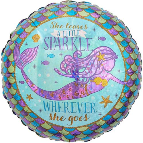 Prismatic Wishful Mermaid Balloon, 17.5-in Product image