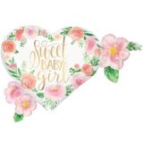 Sweet Baby Girl Heart Floral Balloon, 27-in | Anagram Int'l Inc.null