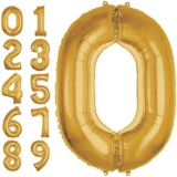 Gold Number Balloon, 50-in