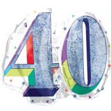 Prismatic Rainbow 40th Birthday Balloon, 26-in | Anagram Int'l Inc.null