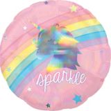 Magical Rainbow Unicorn Sparkle Balloon, 18-in