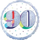 Prismatic Rainbow 90th Birthday Balloon, 18-in | Anagram Int'l Inc.null