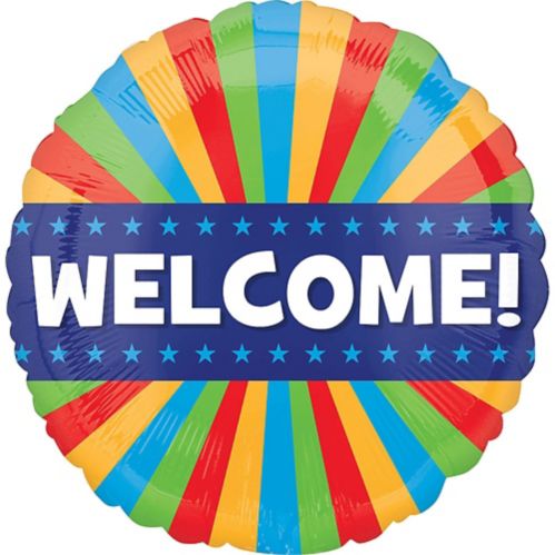 Colourful Welcome Balloon, 17-in Product image