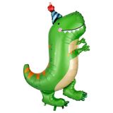 Dino-Mite Dinosaur Foil Balloon, Helium Inflation Included, 34-in