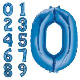 Blue Number Balloons Party City